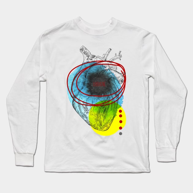 With Ukraine in my heart. Long Sleeve T-Shirt by Olga Berlet